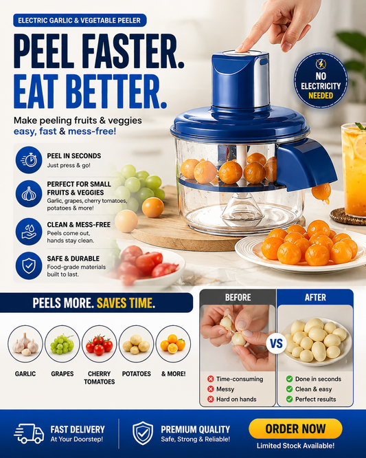 Automatic Electric Garlic & Vegetable Peeler