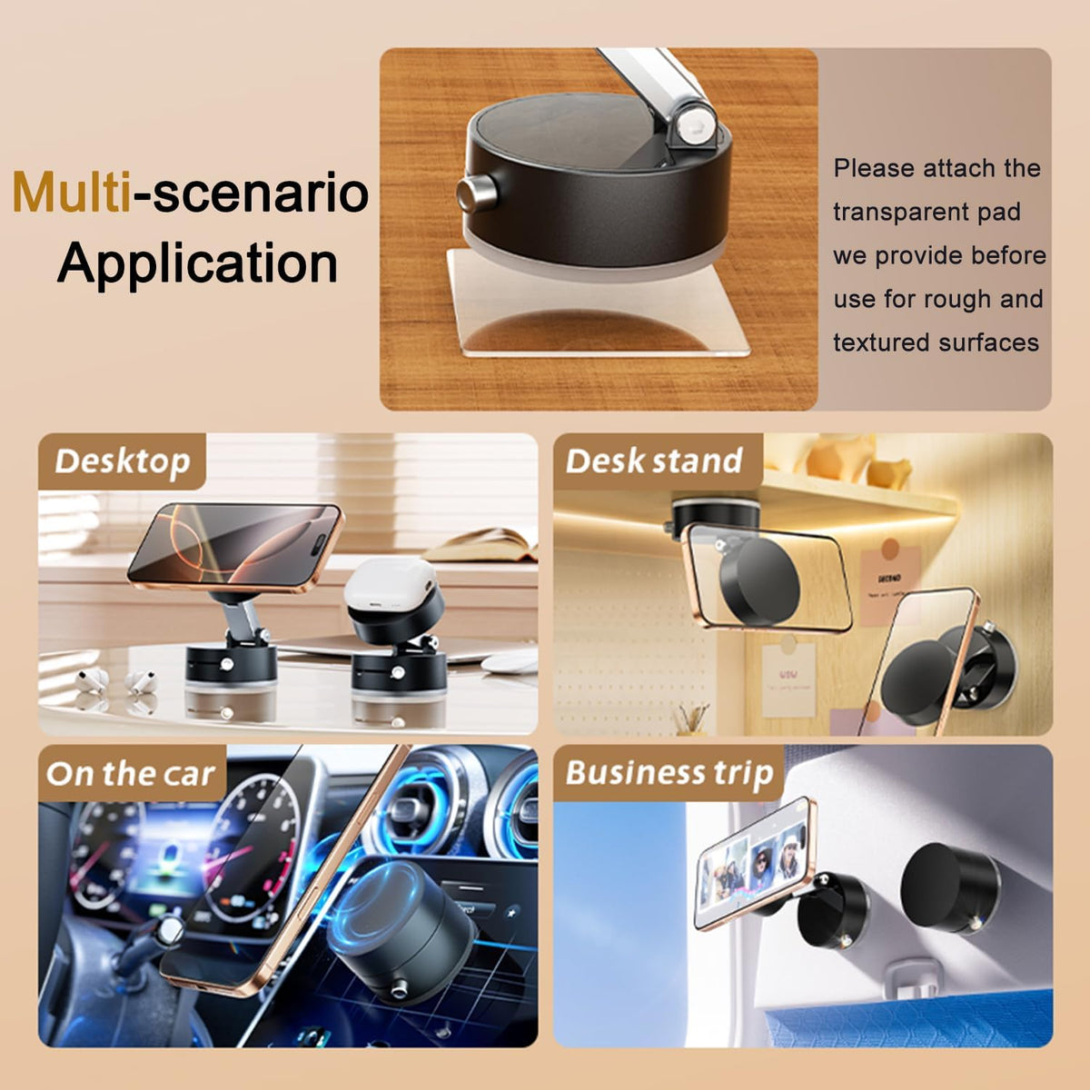 Universal Mobile  Phone Holder & Best For Car Users  – Strong Suction