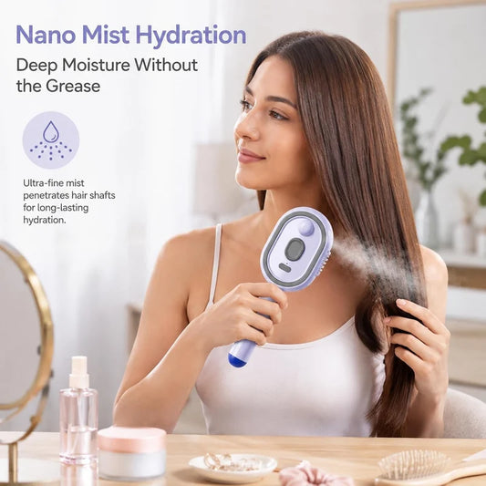 Electric Spray Retractable Air Cushion Comb